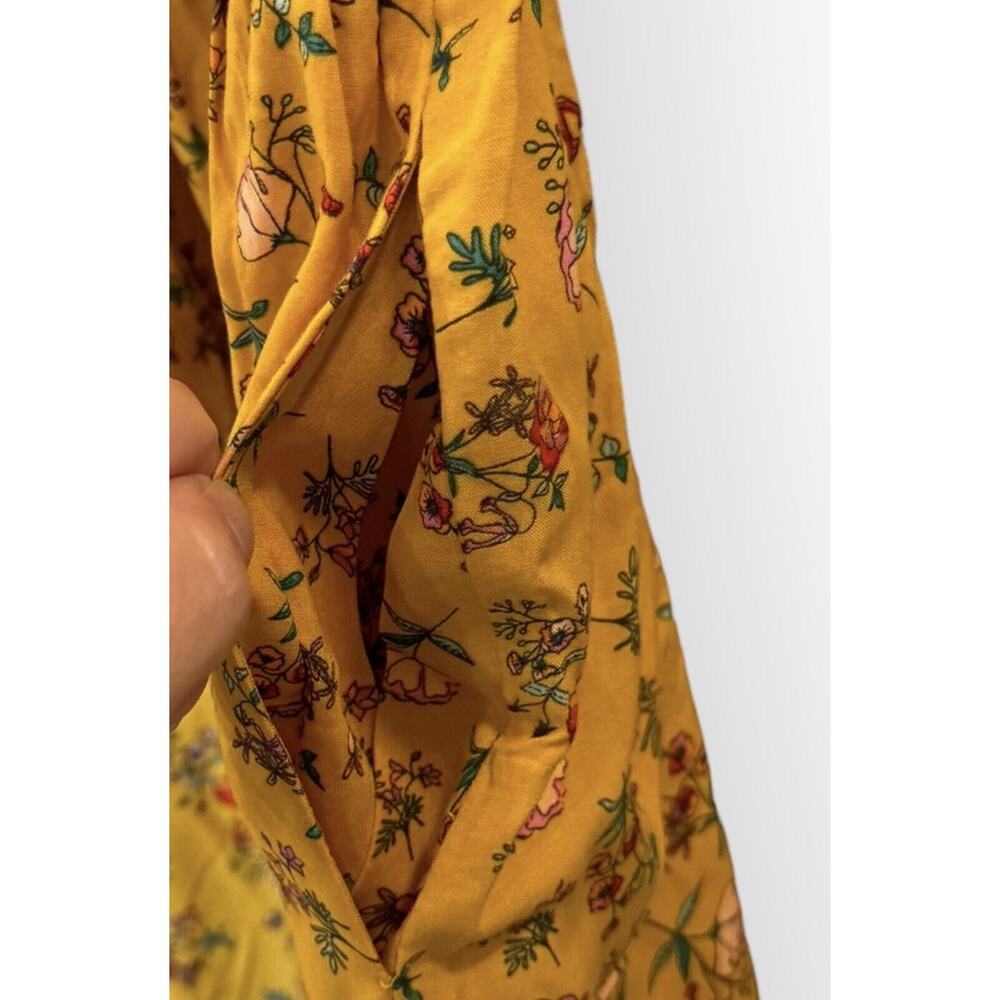 MATILDA JANE Fantasy Fancy Brilliant Daydream Women's S Floral Dress Yellow NWT - Picture 9 of 11